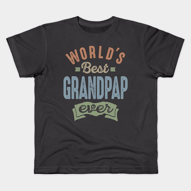 World's Best Grandpap Kids T-Shirt by cidolopez